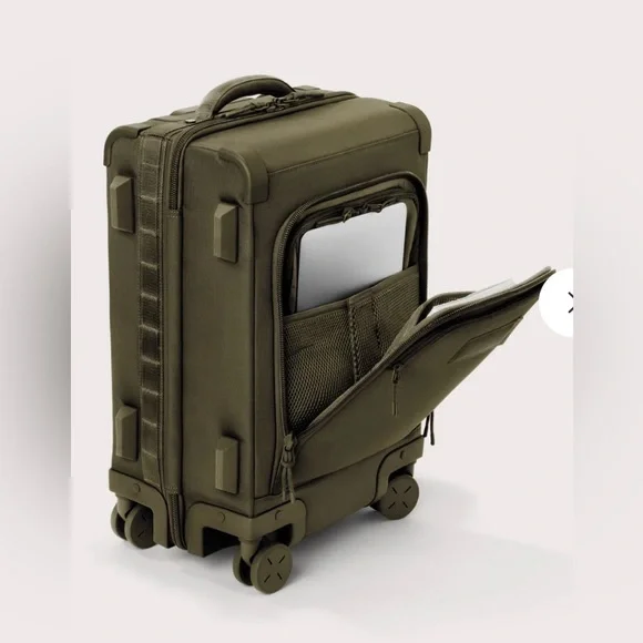 Dagne Dover Seattle Carry-On Luggage Suitcase in Dark Moss (Green) 20.5” (EUC) - Picture 3 of 13